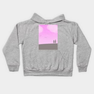 World Painted Pink Kids Hoodie